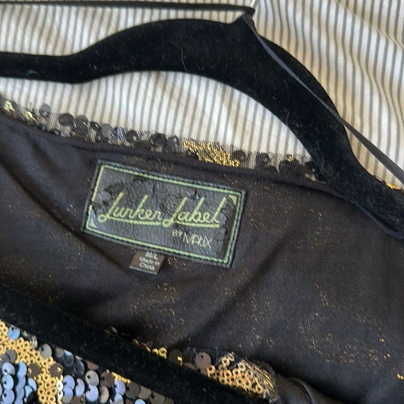 Leopard sequin shift mini dress. Lurker Label by Matix. - Picture 5 of 6